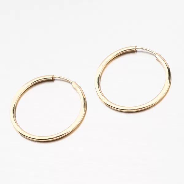 Kruhy ze žlutého zlata 20 mm 12-051-01