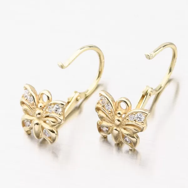 Motýlci - dětské náušnice se zirkony 52DN-2226ZB