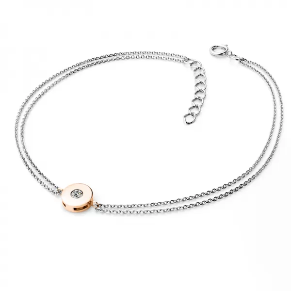 Zlatý náramek s diamantem 10911-NR02-BCV