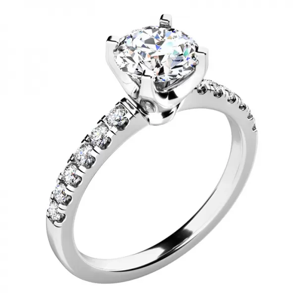 Zásnubní prsten s diamanty ZP-10961-B-DIA