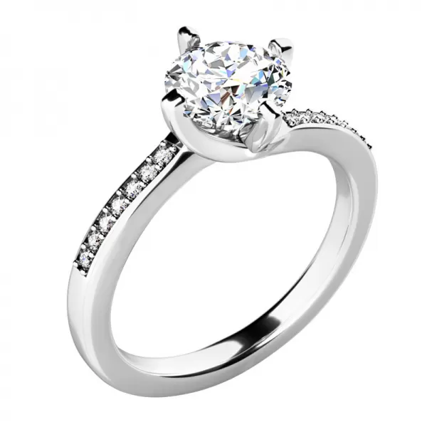Zásnubní prsten s diamanty ZP-10963-B-DIA