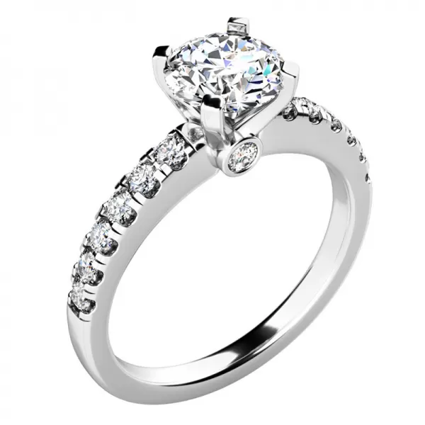 Zásnubní prsten s diamanty ZP-10959-B-DIA
