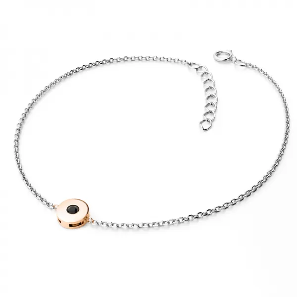 Zlatý náramek s černým diamantem 10911-NR01-BCV-Black