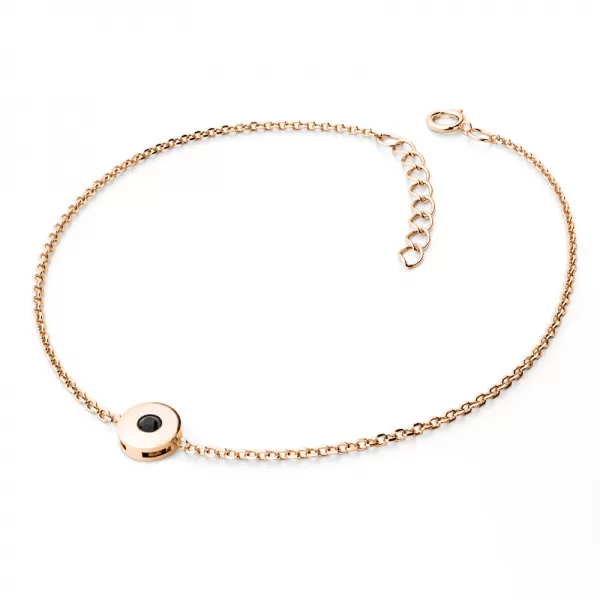 Zlatý náramek s černým diamantem 10911-NR01-CV-Black