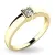 Zásnubní prsten žluté zlato 585/1000 přírodní diamant 0.060 ct G/SI ZP-10936D-ZL