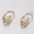 Dětské náušničky žluté zlato 585 zirkon - kytičky 52DN-2200ZB