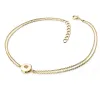 Dámský náramek žluté zlato 585/1000 přírodní diamant 0.055 ct champagne 10911-NR02-ZL-Champ