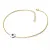 Dámský náramek přírodní diamant 0.055 ct bílého s černý bílé zlato 10911-NR01-ZLB-Black