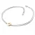 Dámský náramek přírodní diamant 0.055 ct champagne bílé zlato 10911-NR02-BCV-Champ