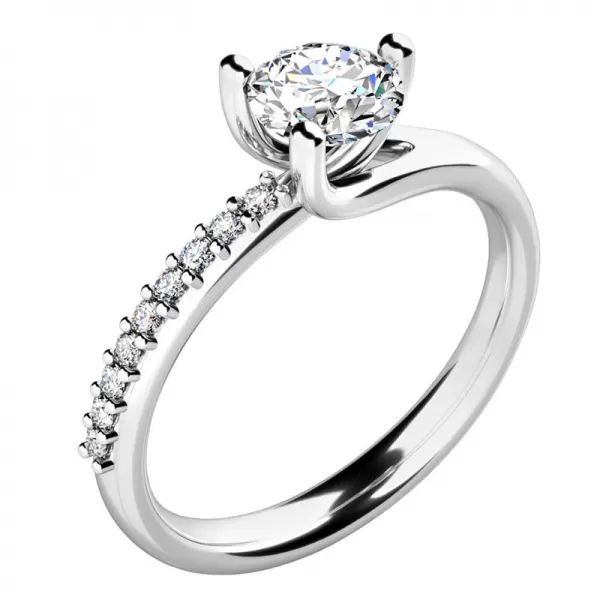 Zásnubní prsten s diamanty ZP-10964-B-DIA