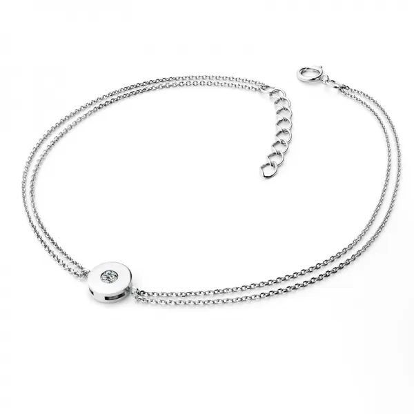 Zlatý náramek s diamantem 10911-NR02-B