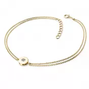 Zlatý náramek s diamantem 10911-NR02-ZL