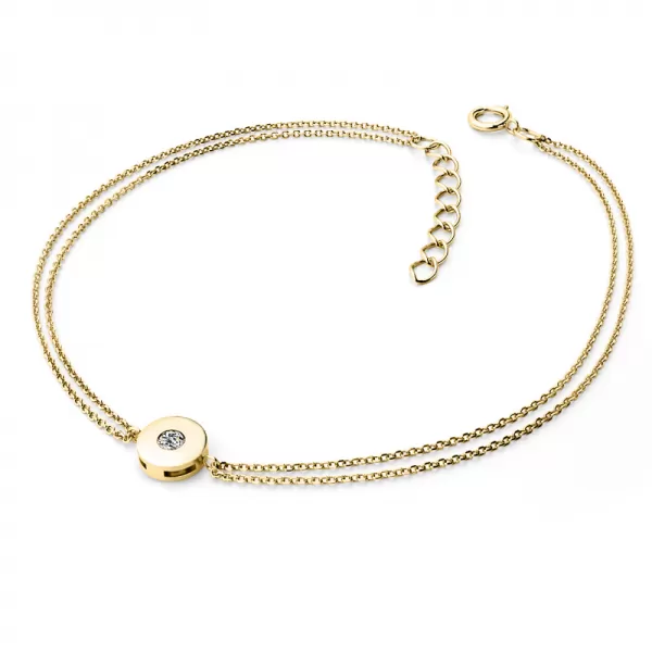 Zlatý náramek s diamantem 10911-NR02-ZL