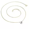 Náhrdelník s černým diamantem ve zlatě 10911-NH01-ZLB-Black