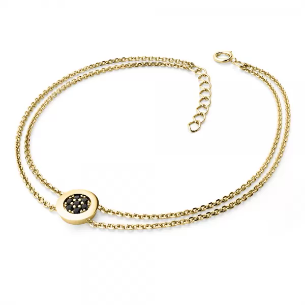 Náramek s černými diamanty 10902-NR02-ZL-Black