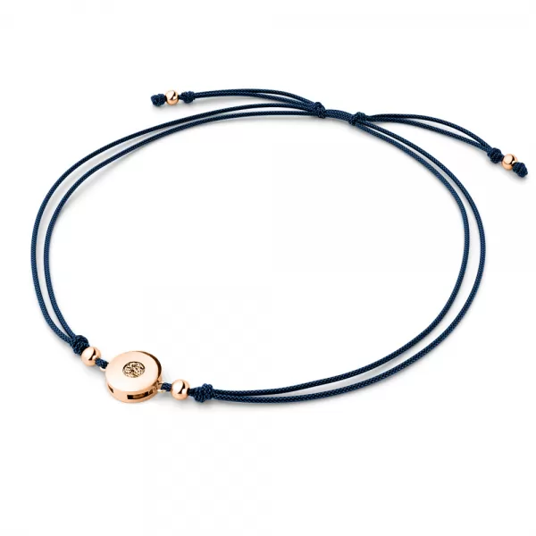 Šňůrkový náramek kabbalah s Champagne diamantem 10911-NRS-MOD-CV-Champ