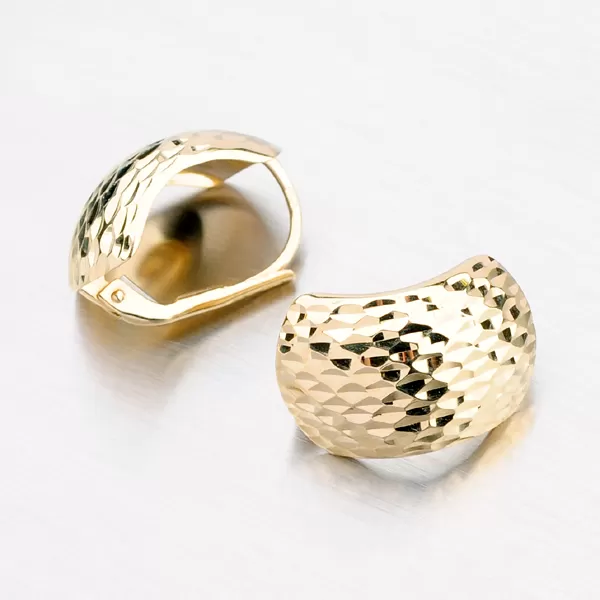 Dámské náušnice žluté zlato 585 12-666