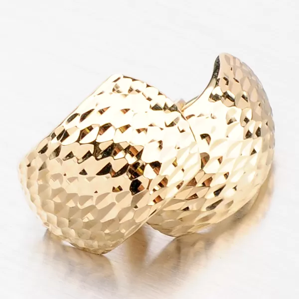 Dámské náušnice žluté zlato 585 12-666