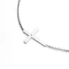 Náhrdelník s křížem a diamantem v bílém zlatě 10947-NH01-B