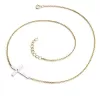 Náhrdelník s křížem a černým diamantem 10947-NH01-ZLB-Black