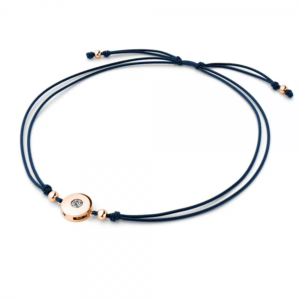 Šňůrkový náramek kabbalah s bílým diamantem 10911-NRS-MOD-CV-DIA