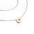 Dámský náhrdelník přírodní diamant 0.055 ct champagne briliantem 10911-NH01-BCV-Champ