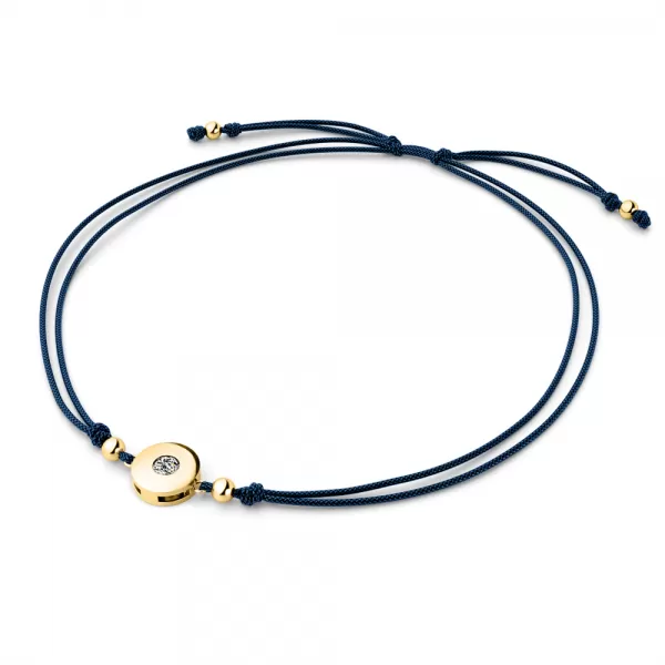 Šňůrkový náramek kabbalah s bílým diamantem 10911-NRS-MOD-ZL-DIA