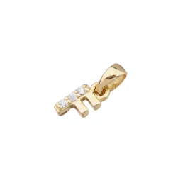 Přívěsek žluté zlato 585 zirkon písmeno F 532-1200F
