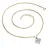 Dámský náhrdelník zlato mix 585/1000 přírodní diamant 0.096 ct G/SI srdce s brilianty 10881-NH01A-ZLB