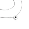 Náhrdelník s černým diamantem v bílém zlatě 10911-NH01-B-Black
