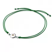 Šňůrkový náramek kabbalah s Champagne diamantem 10911-NRS-ZEL-B-Champ