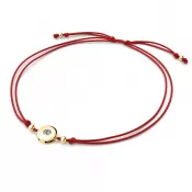 Šňůrkový náramek kabbalah s bílým diamantem 10911-NRS-CV-ZL-DIA