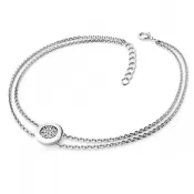 Dámský náramek bílé zlato 585/1000 přírodní diamant 0.084 ct G/SI brilianty 10902-NR02-B