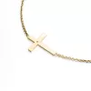 Náhrdelník s křížem a diamantem ve žlutém zlatě 10947-NH01-ZL