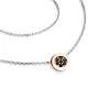 Náhrdelník s černými brilianty 10902-NH01-BCV-Black