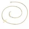 Náhrdelník s křížem a diamantem ve žlutém zlatě 10947-NH01-ZL