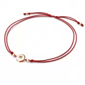 Šňůrkový náramek kabbalah s Champagne diamantem 10911-NRS-CV-CV-Champ