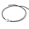 Šňůrkový náramek kabbalah s bílým diamantem 10911-NRS-CER-B-DIA