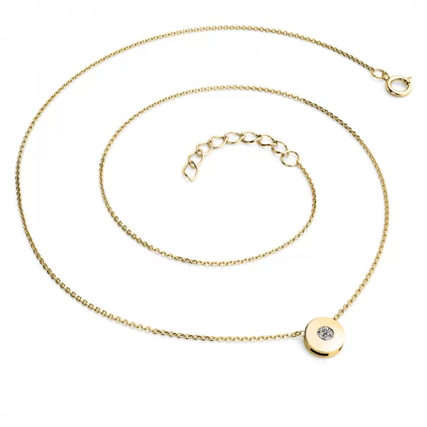 Zlatý náhrdelník s briliantem 10911-NH01-ZL