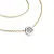 Dámský náhrdelník přírodní diamant 0.084 ct G/SI brilianty 10902-NH01-ZLB