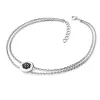 Dámský náramek bílé zlato 585/1000 přírodní diamant 0.084 ct černé 10902-NR02-B-Black