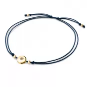 Šňůrkový náramek kabbalah s Champagne diamantem 10911-NRS-MOD-ZL-Champ