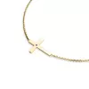 Náhrdelník s křížem a černým diamantem 10947-NH01-ZL-Black