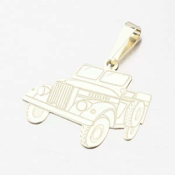 Zlatý přívěsek auto Jeep PAMŠ-130429