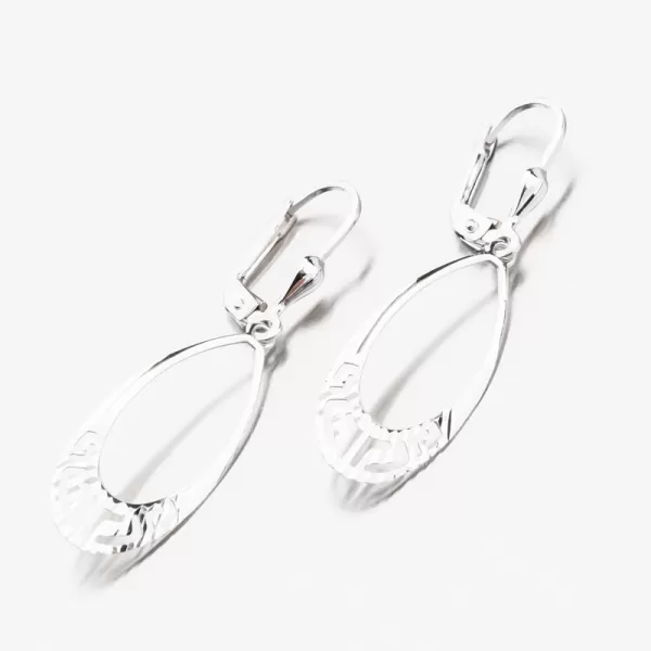 Visací náušnice z bílého zlata 12-682