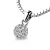 Dámský přívěsek bílé zlato 585/1000 přírodní diamant 0.286 ct G/SI kulička posetá 10971-B-DIA