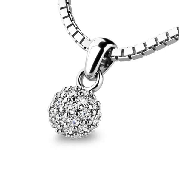 Kulička posetá diamanty 10971-B-DIA