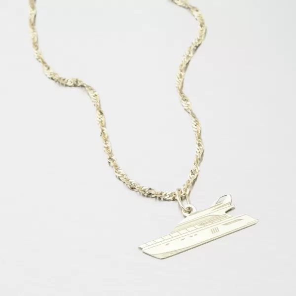 Zlatý přívěsek loď jachta PAMŠ-130731