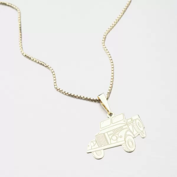 Zlatý přívěsek auto Jeep PAMŠ-130429