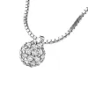 Zlatý náhrdelník s kuličkou posetou diamanty 10971-NH01-B